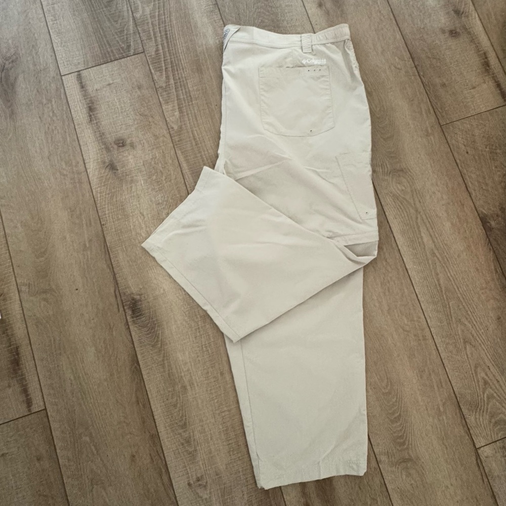 Men’s‎ Plus Size Beige Convertible Omni Shade Moisture Wicking Nylon Pants 54x30 - Picture 6 of 10